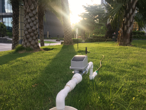 Sistema de irrigação por gotejamento movido a energia solar baseado em Lora/GSM para fazenda de palma